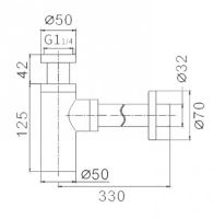 Сифон для раковины Frap Черный матовый арт-F82-7 — фото 10, Сифоны для раковины