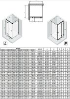 Душевой уголок New Trendy Avexa Black 100x80 L профиль Черный стекло прозрачное арт-EXK-1586 — фото 14, Прямоугольные душевые уголки