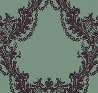 Обои LOYMINA Boudoir Флизелин (1*10,05) Зеленый/Черный, Вензель/Орнамент арт-GT1 005/1 — фото 2, Обои для стен