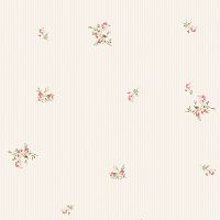 Обои Andrea Rossi Stromboli Винил на флизелине (1,06*10) Бежевый, Полоса/Цветы арт-54345-1 — фото 1, Обои для стен