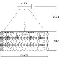 Люстра Artelamp Pipirima Прозрачная Хром арт-A4041SP-8CC — фото 6, Люстры