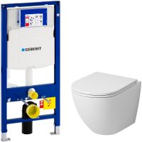 Комплект унитаза Grossman GR-4455S с инсталляцией Geberit Duofix Sigma UP320 111.300.00.5 с сиденьем Микролифт арт-GR-4455S+111.300.00.5 — фото 1, Комплекты унитаз + инсталляция