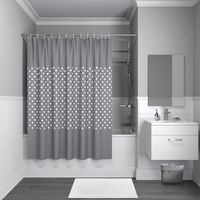 Шторка для ванны Iddis Basic 200x240 Серая арт-B44P224i11 — фото 1, Шторы для ванной