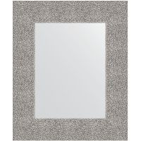 Зеркало Evoform Definite 56х46 в багетной раме - Чеканка серебряная 90 мм арт-BY 3023 — фото 1, Зеркала в ванную комнату