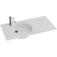 Раковина Jacob Delafon Odeon Rive Gauche 100 Белая матовая арт-EB2564-DE1 — фото 1, Раковины встраиваемые сверху