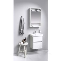 Зеркальный шкаф Aqwella Сити 50 Дуб канадский арт-SIT0405DK — фото 2, Зеркальные шкафы в ванную