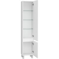 Шкаф пенал Brevita Victory 35 R Белый матовый арт-VIC-05035-010R — фото 3, Пеналы для ванной комнаты