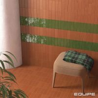 Керамическая плитка Equipe Fango Green Gloss настенная 5х15 см арт-30675 — фото 2, Керамическая плитка