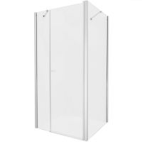 Душевой уголок New Trendy New Soleo Chrome 90x120 профиль Хром стекло прозрачное арт-K-0696 — фото 1, Прямоугольные душевые уголки