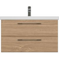 Тумба под раковину Cersanit Lara 80 подвесная Орех арт-64138 — фото 2, Тумбы под раковину