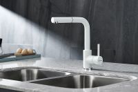 Смеситель для кухни Paulmark Kassel Белый матовый арт-Ka214311-431TW — фото 4, Смесители для кухни