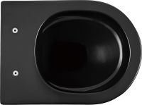 Унитаз Abber Bequem подвесной Черный матовый с сиденьем Микролифт арт-AC1102MB — фото 7, Подвесные унитазы