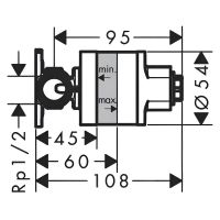 Товар: Скрытая часть для смесителя Hansgrohe Bidette G 1/2 арт-29235180 - фото 2 Скрытая часть для смесителя Hansgrohe Bidette G 1/2 арт-29235180 — фото 2, Комплектующие для смесителей