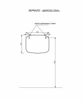 Зеркало Эстет Barcelona 90 прямоугольное арт-ФР-00003592 — фото 6, Зеркала в ванную комнату