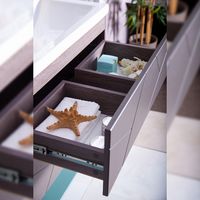 Тумба под раковину Бриклаер Кристалл 80 подвесная Софт Графит Ясень Анкор темный арт-4627125414534 — фото 4, Тумбы под раковину