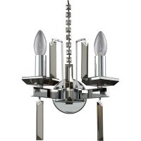 Настенный светильник Crystal Lux Пепельный Хром арт-MARRON AP2 CHROME — фото 1, Бра