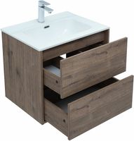 Товар: Тумба под раковину Aquanet Lino 60 Flat подвесная Дуб Веллингтон арт-287541 - фото 5 Тумба под раковину Aquanet Lino 60 Flat подвесная Дуб Веллингтон арт-287541 — фото 5, Тумбы под раковину