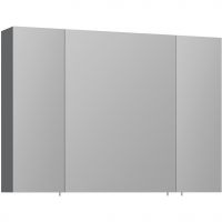Зеркальный шкаф Orka Likya 100 с подсветкой Антрацит матовый арт-3001090 — фото 1, Зеркальные шкафы в ванную