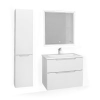 Тумба под раковину Jorno Slide 75 подвесная Белая арт-Sli.01.75/P/W — фото 4, Тумбы под раковину