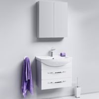 Тумба под раковину Aqwella Аллегро 65 подвесная Белая арт-Agr.01.06/2 — фото 3, Тумбы под раковину