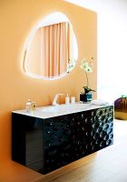 Зеркало Clarberg Clarberg Stone 95 с подсветкой с сенсорным выключателем арт-Stn.02.10 — фото 3, Зеркала в ванную комнату