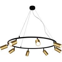 Подвесной светильник Crystal Lux Золото Черный арт-CLT 015C8 D800 BL-GO — фото 1, Подвесные светильники