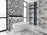 Керамическая плитка Primavera Tiziana Aqua Decor 04 glossy настенная 30x90 см арт-DG05-04 — фото 3, Керамическая плитка