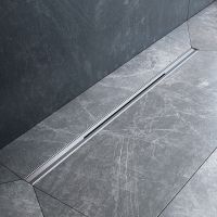 Душевой лоток AM.PM MasterFlow 80 с решеткой Хром матовый Slim line арт-W01SC-S11-080-05SB — фото 4, Душевые лотки