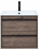 Комплект мебели для ванной Aquanet Lino 60 подвесной Дуб Веллингтон арт-271952 — фото 6, Комплекты мебели для ванной