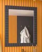 Зеркало Brevita Gloster 70 Графит матовый арт-GLOS-02070-48-2 — фото 2, Зеркала в ванную комнату