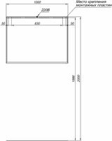 Зеркало Allen Brau Reality 100 с подсветкой Серебро браш с сенсорным выключателем арт-1.32020.02 — фото 10, Зеркала в ванную комнату