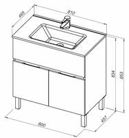 Товар: Тумба под раковину Aquanet Алвита New 80 Дуб Веллингтон арт-277553 - фото 6 Тумба под раковину Aquanet Алвита New 80 Дуб Веллингтон арт-277553 — фото 6, Тумбы под раковину