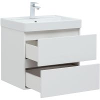 Тумба с раковиной Aquanet Вега 60 подвесная Белый глянец арт-308319 — фото 5, Тумбы с раковиной