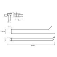 Полотенцедержатель Bemeta Organic Black Черный матовый арт-167004100 — фото 2, Полотенцедержатели