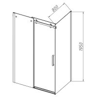 Товар: Душевой уголок Vincea Como-N 120x80 профиль Черный стекло прозрачное арт-VSR-4CN8012CLB - фото 7 Душевой уголок Vincea Como-N 120x80 профиль Черный стекло прозрачное арт-VSR-4CN8012CLB — фото 7, Прямоугольные душевые уголки
