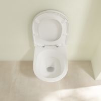 Унитаз Villeroy&Boch O.Novo подвесной с сиденьем Микролифт арт-5688H101 — фото 7, Подвесные унитазы