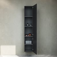 Шкаф пенал AM.PM Gem 30 R подвесной Черный матовый арт-M90CHR0306BM — фото 7, Пеналы для ванной комнаты