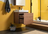 Тумба под раковину Aquanet Нью-Йорк 60 подвесная Орех арт-203945 — фото 12, Тумбы под раковину