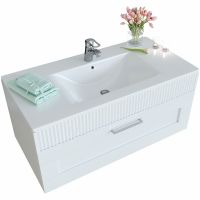 Тумба c раковиной SanVit Турин-1 90 подвесная Белая арт-kturin1090 — фото 3, Тумбы с раковиной