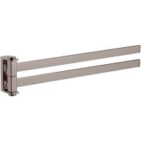 Полотенцедержатель Rav Slezak Nil двойной поворотный Серый металлик глянцевый арт-NLA0602MGL — фото 1, Полотенцедержатели