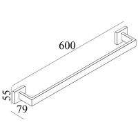 Полотенцедержатель Boch Mann CR-F25-H02MB BM Черный матовый арт-10658 — фото 4, Полотенцедержатели