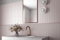 Керамическая плитка Equipe Costa Nova Onda Pink Stony Glossy настенная 5х20 см арт-28493 — фото 2, Керамическая плитка