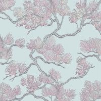 Обои Alessandro Allori Four Seasons Винил на флизелине (1,06*10) Голубой/Серебряный, Деревья арт-1602-6 — фото 1, Обои для стен