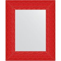 Зеркало Evoform Definite 57х47 в багетной раме - Красная волна 89 мм арт-BY 3900 — фото 1, Зеркала в ванную комнату