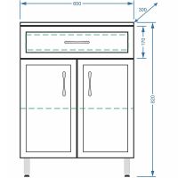 Товар: Тумба Stella Polar Концепт 60 Белый арт-SP-00000154 - фото 5 Тумба Stella Polar Концепт 60 Белый арт-SP-00000154 — фото 5, Комоды и тумбы для ванной комнаты