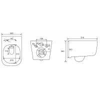 Унитаз Esbano Garant подвесной Черный матовый с сиденьем Микролифт арт-ESUPGARABM — фото 7, Подвесные унитазы