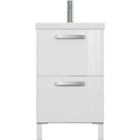 Товар: Тумба с раковиной Cersanit Melar 50 Белая арт-64761 - фото 2 Тумба с раковиной Cersanit Melar 50 Белая арт-64761 — фото 2, Тумбы с раковиной