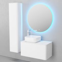 Товар: Комплект мебели для ванной STWORKI Ноттвиль 80 подвесной Белый матовый арт-414407 - фото 8 Комплект мебели для ванной STWORKI Ноттвиль 80 подвесной Белый матовый арт-414407 — фото 8, Комплекты мебели для ванной