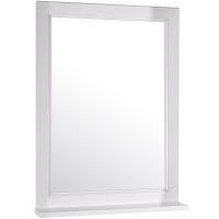 Зеркало ASB-Woodline Гранда 60 Белое с патиной Серебро арт-11483 — фото 1, Зеркала в ванную комнату