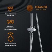 Душевая система Orange Prim Хром арт-M42-913cr — фото 4, Душевые стойки